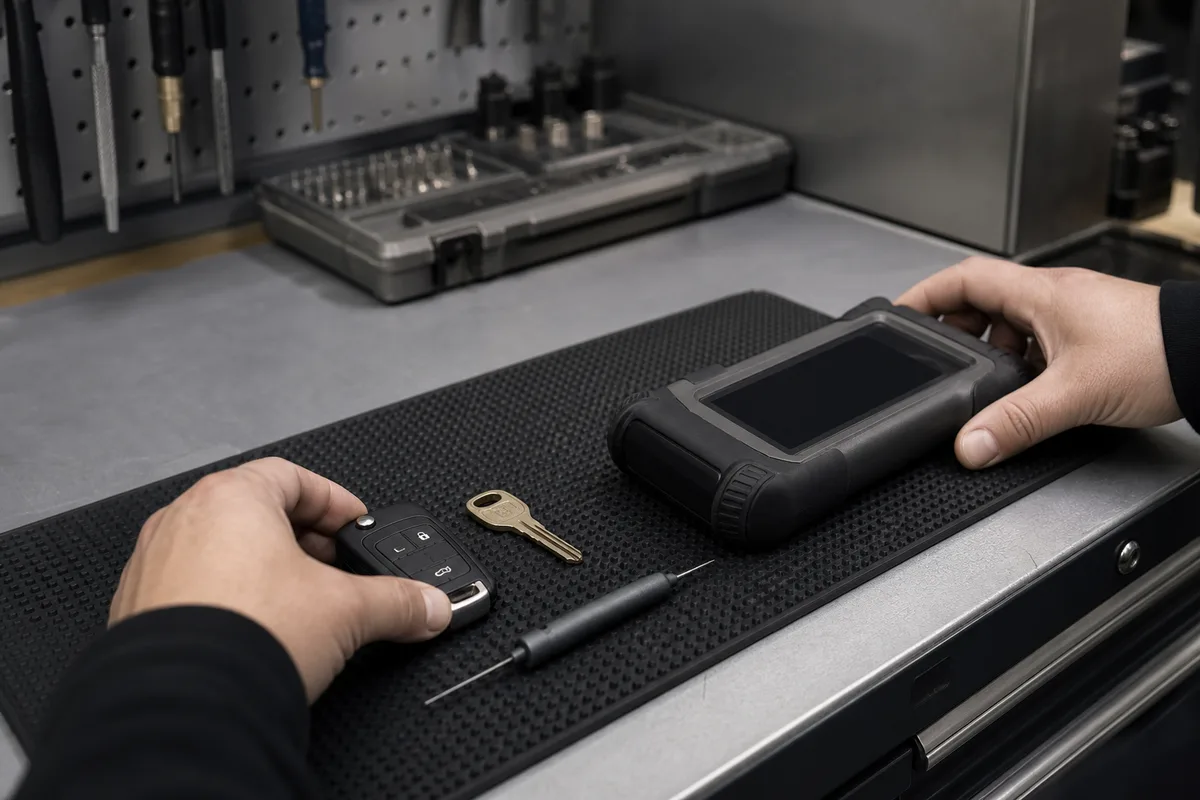Automotive locksmith key service tools and equipment used across Melbourne and Geelong