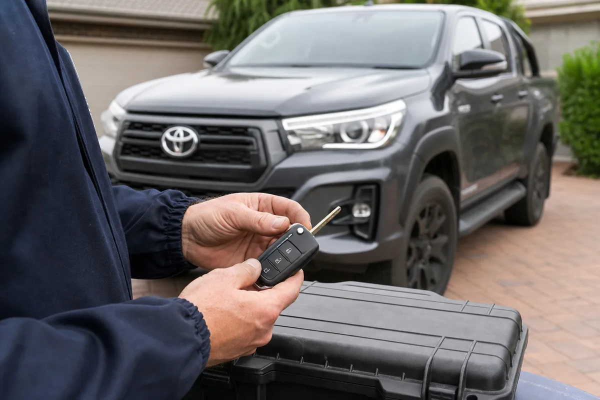 Car key duplication for a spare key cut and programmed at the vehicle in Geelong