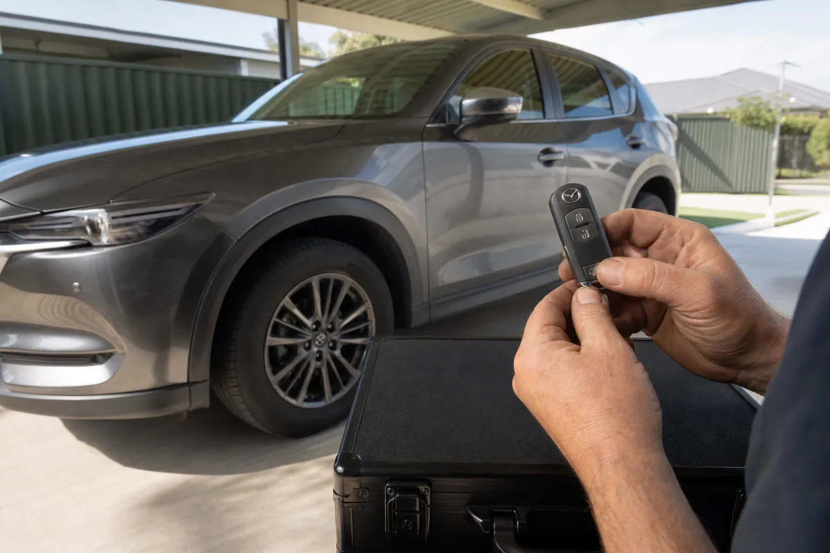 Car remote and key-fob replacement service with new remote programmed on site