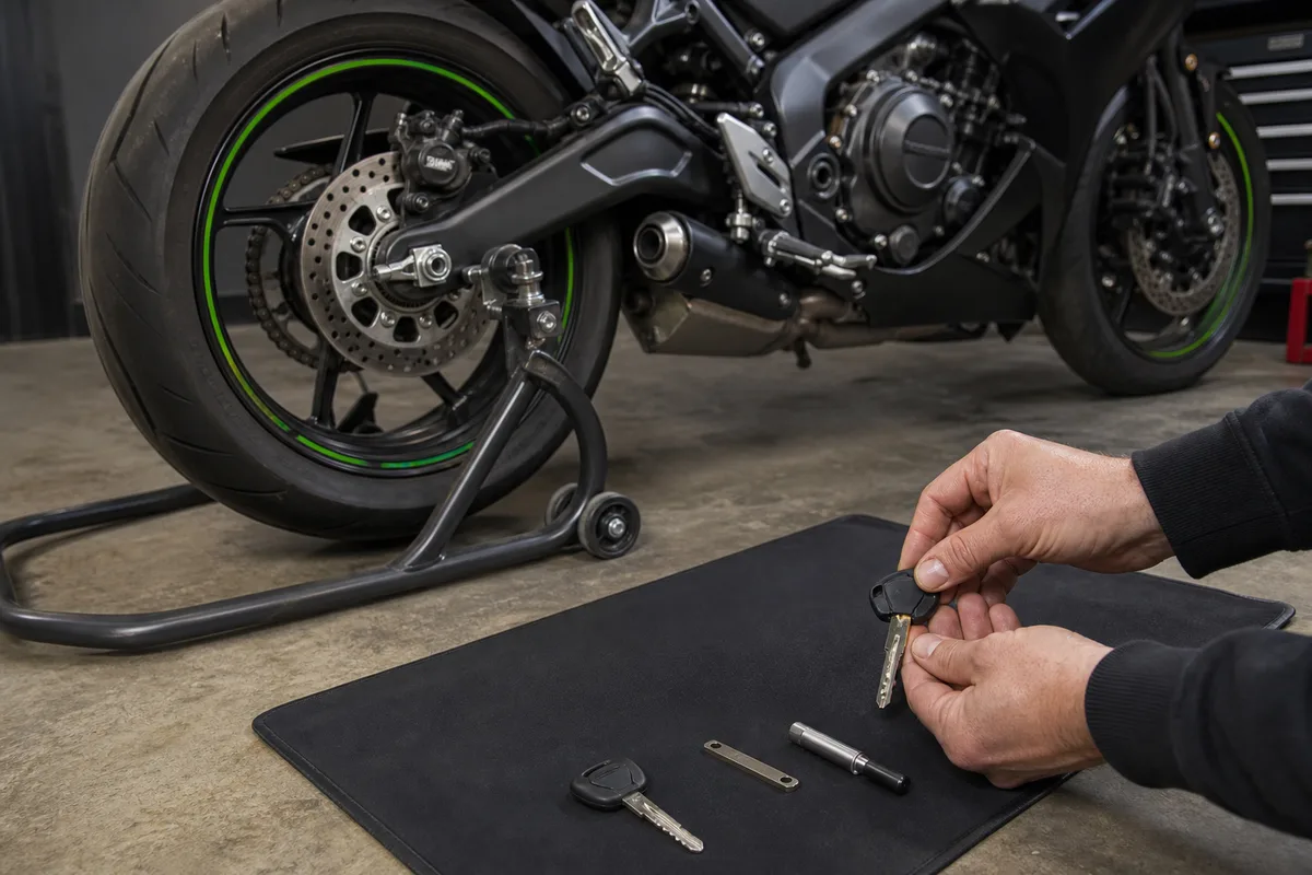 Motorcycle key replacement and cutting service across the Melbourne service area