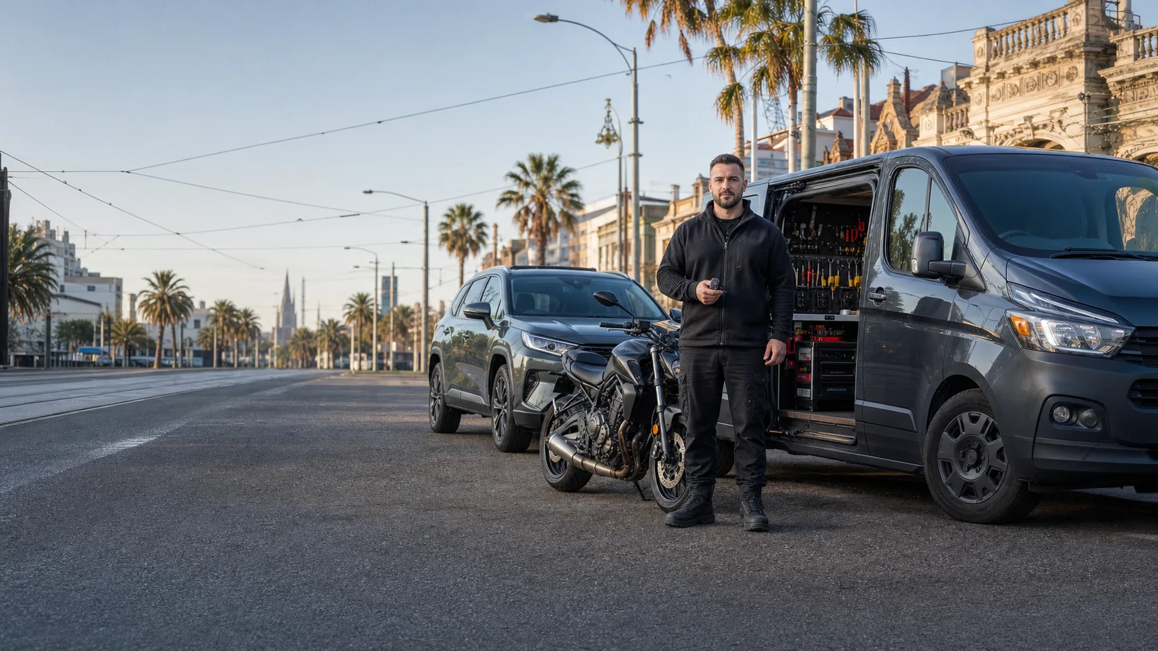 Mobile automotive and motorcycle locksmith equipment for a Geelong service enquiry
